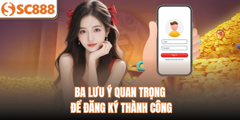 Ba lưu ý quan trọng để đăng ký thành công